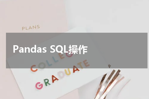 Pandas SQL操作 - Pandas教程 