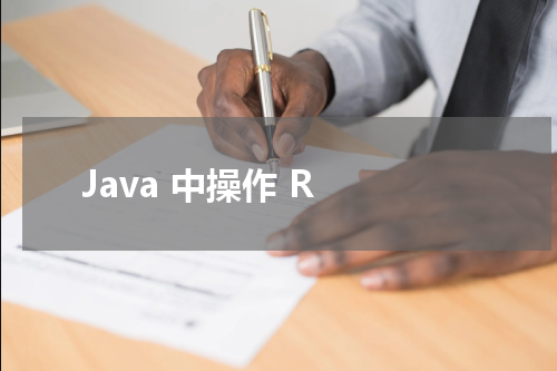 Java 中操作 R - R语言教程 