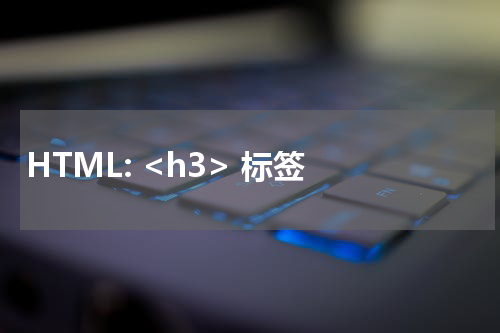 HTML: <h3> 标签 