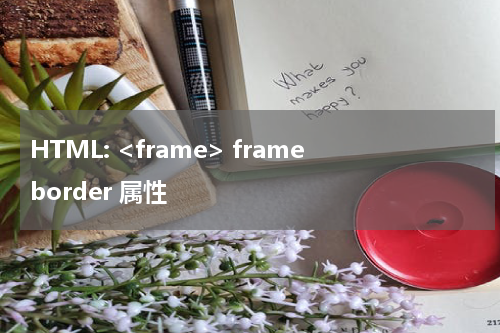 HTML: <frame> frameborder 属性