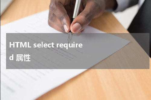 HTML select required 属性