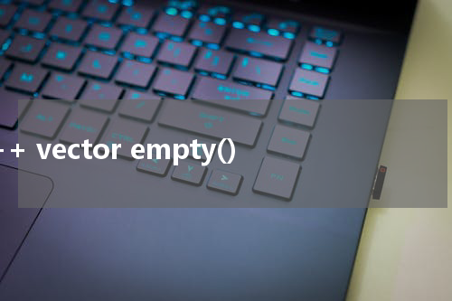 C++ vector empty() 使用方法及示例
