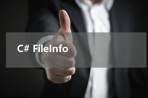 C# FileInfo - C#教程 