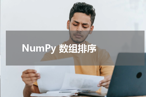 NumPy 数组排序 - Numpy教程 