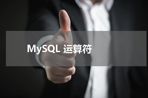 MySQL 运算符 