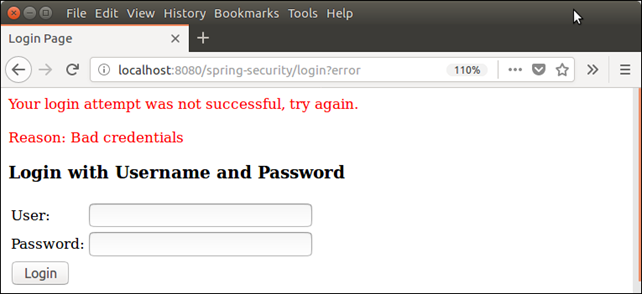 Spring Security Java示例3